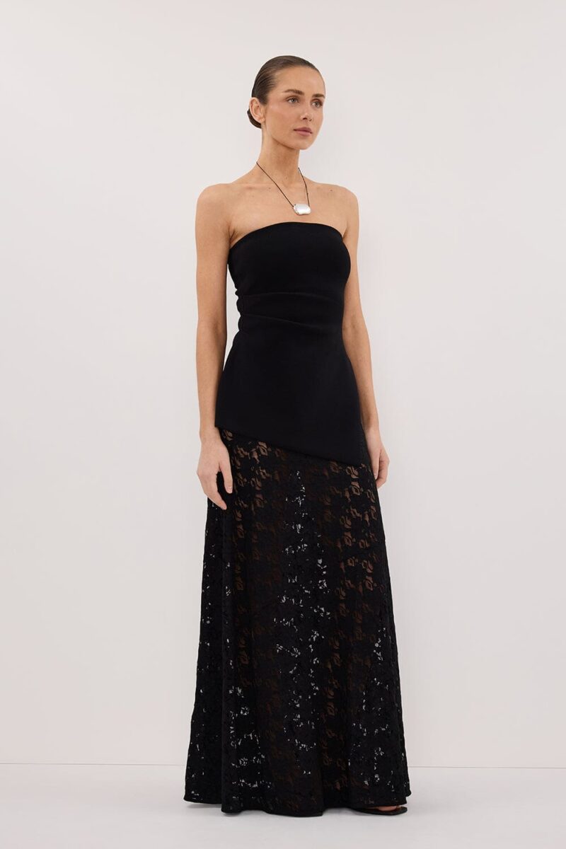 LOULA BLACK LACE SKIRT