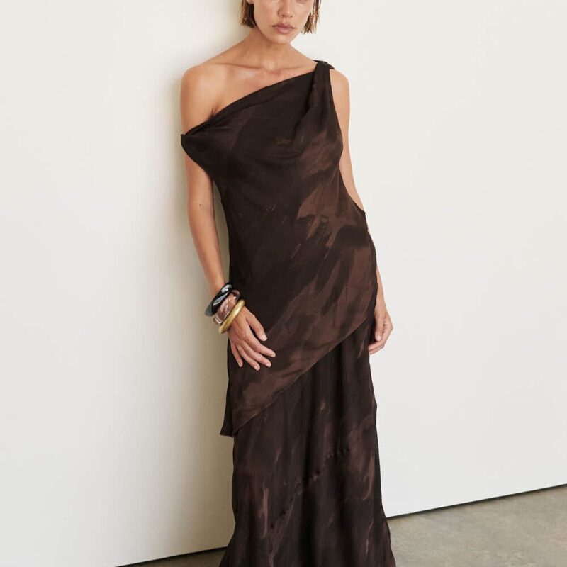 WILLOW CHOC PRINT MIDI SKIRT