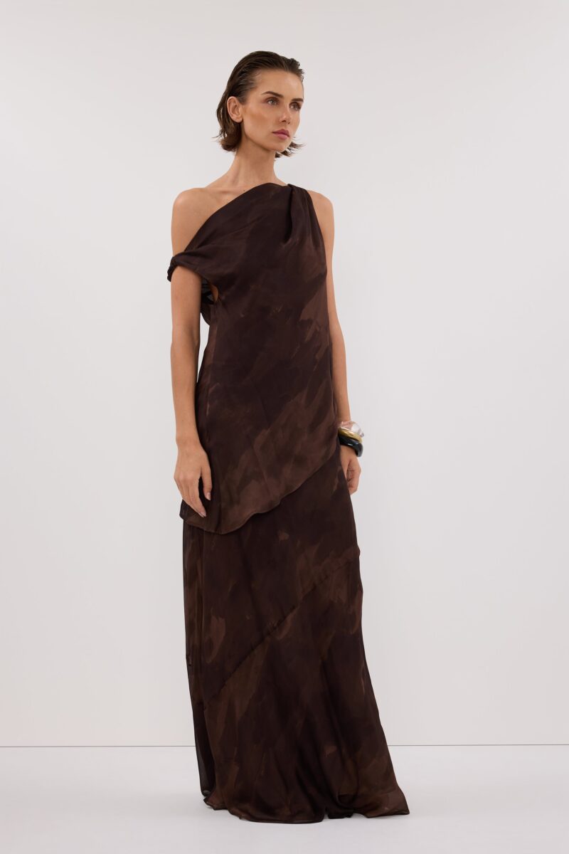 WILLOW CHOC PRINT MIDI SKIRT
