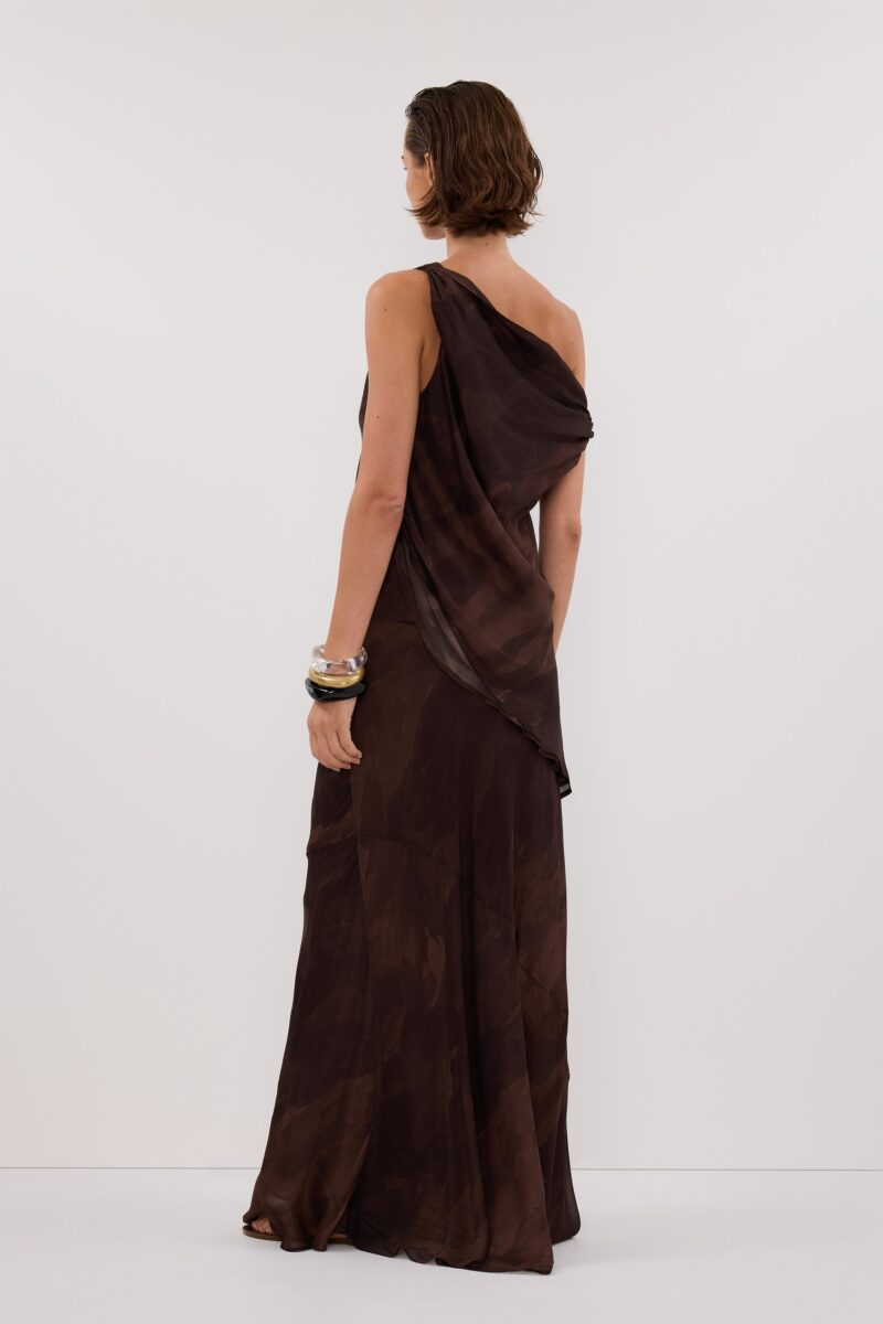 WILLOW CHOC PRINT MIDI SKIRT