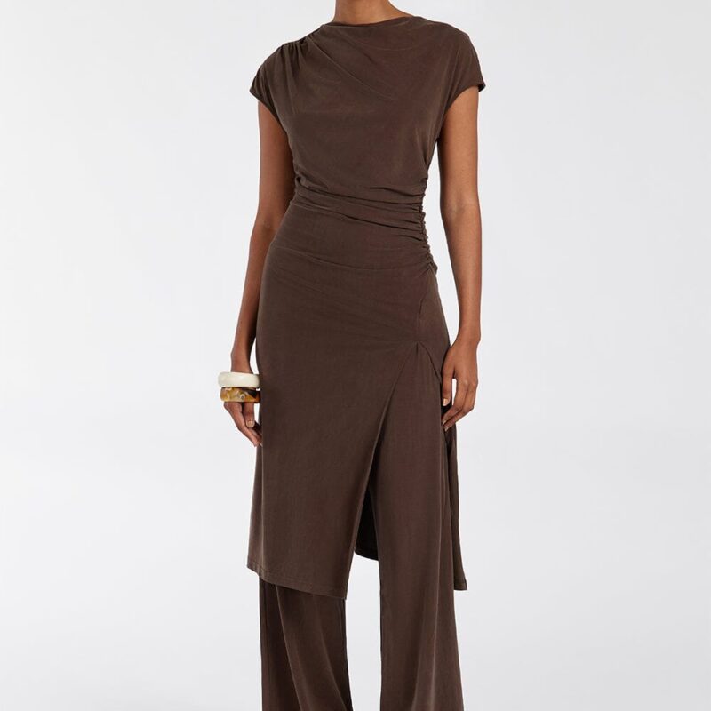 RIO BITTER CHOC WIDE LEG MODAL PANT