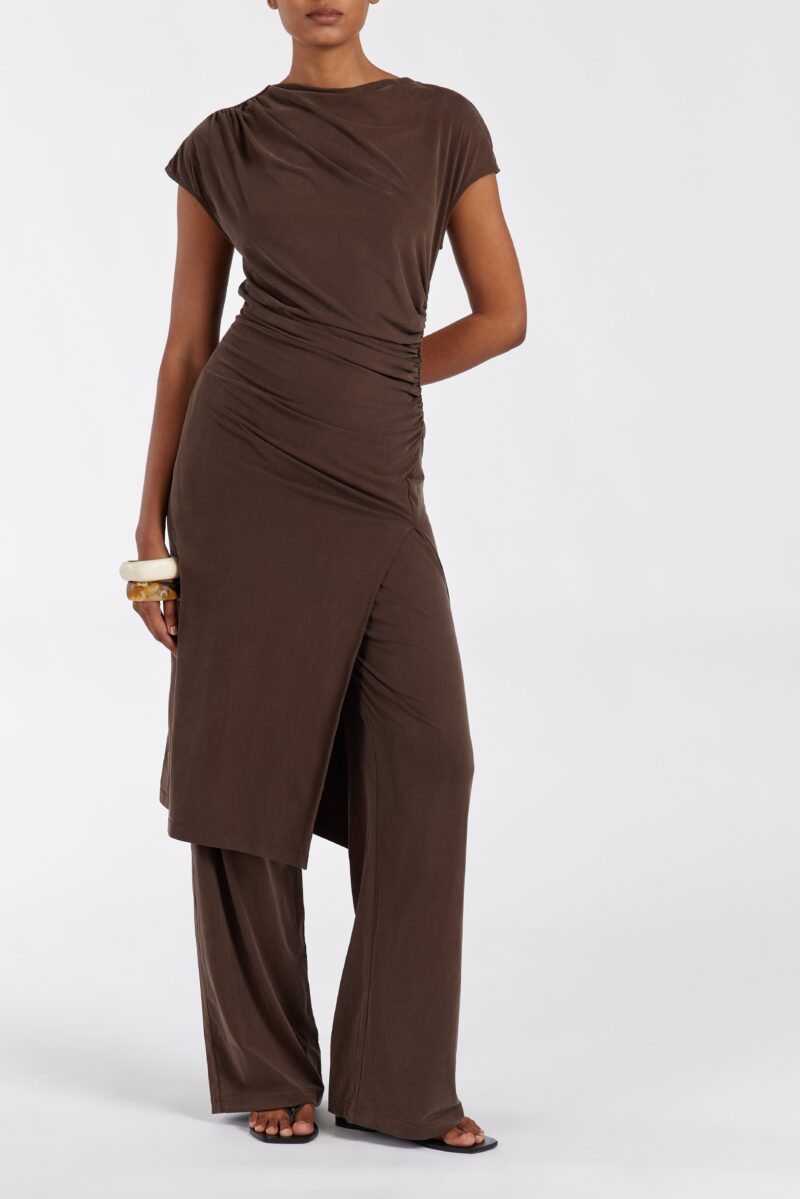 RIO BITTER CHOC WIDE LEG MODAL PANT