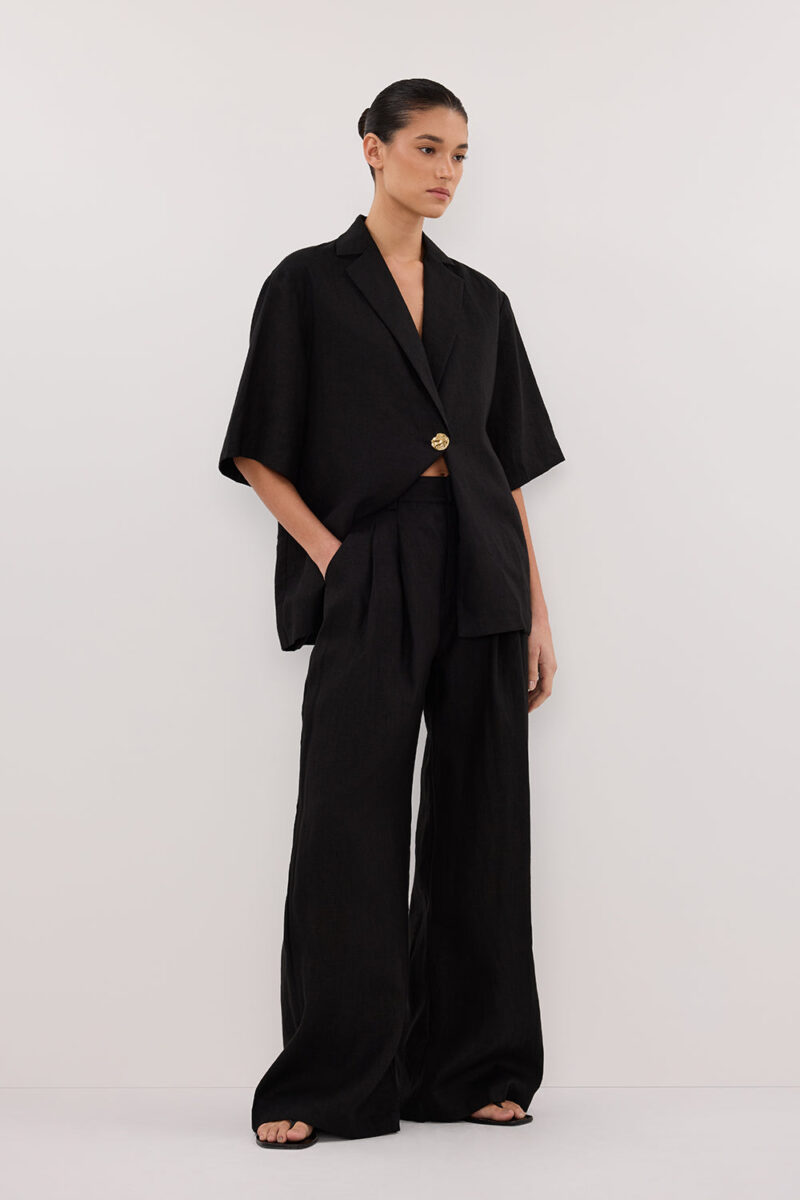 HOLDEN BLACK LINEN PANT