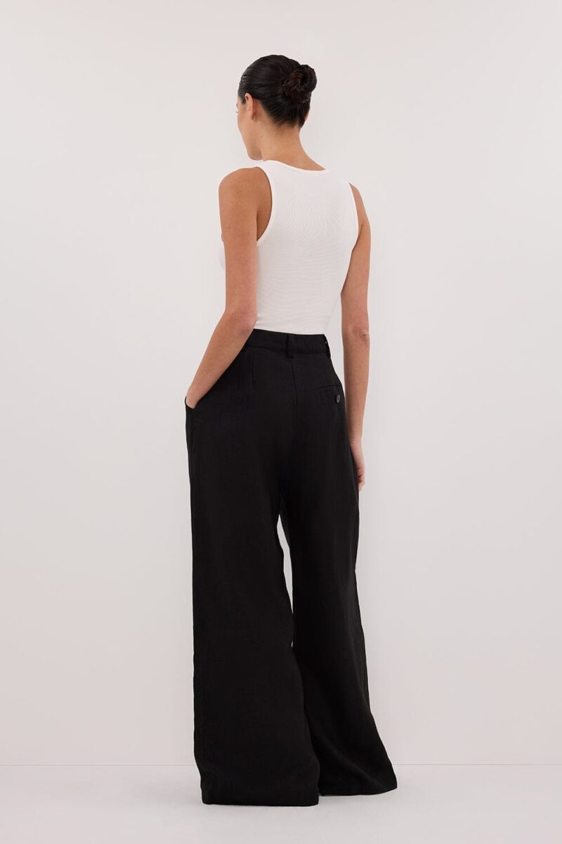 HOLDEN BLACK LINEN PANT