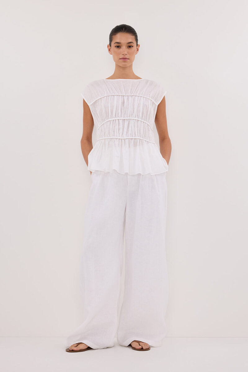 HOLDEN WHITE LINEN PANT