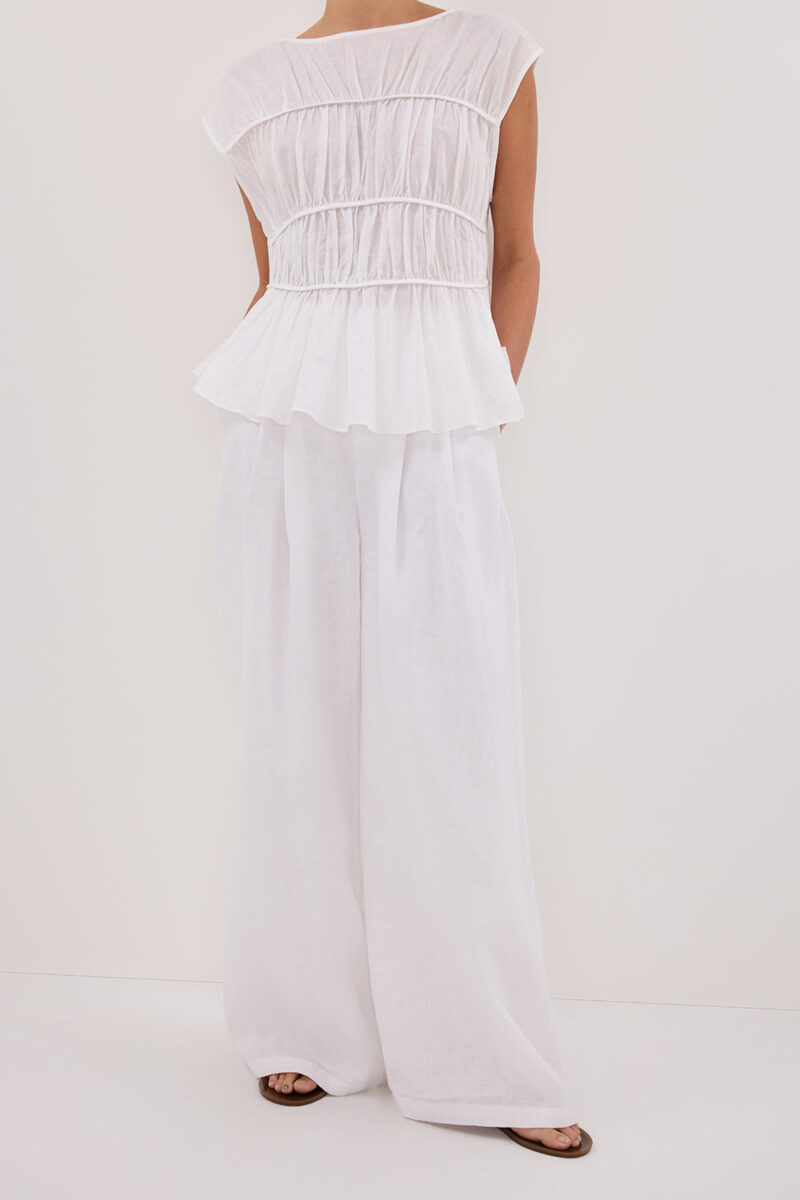 HOLDEN WHITE LINEN PANT