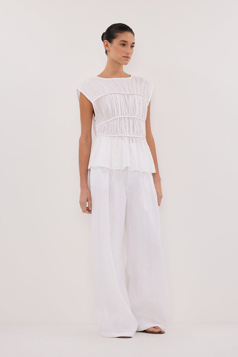 HOLDEN WHITE LINEN PANT