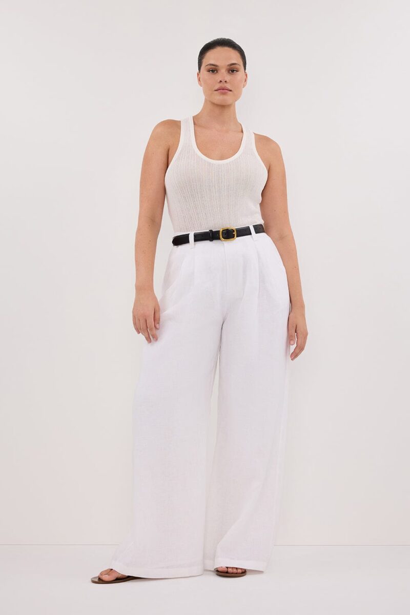 HOLDEN WHITE LINEN PANT