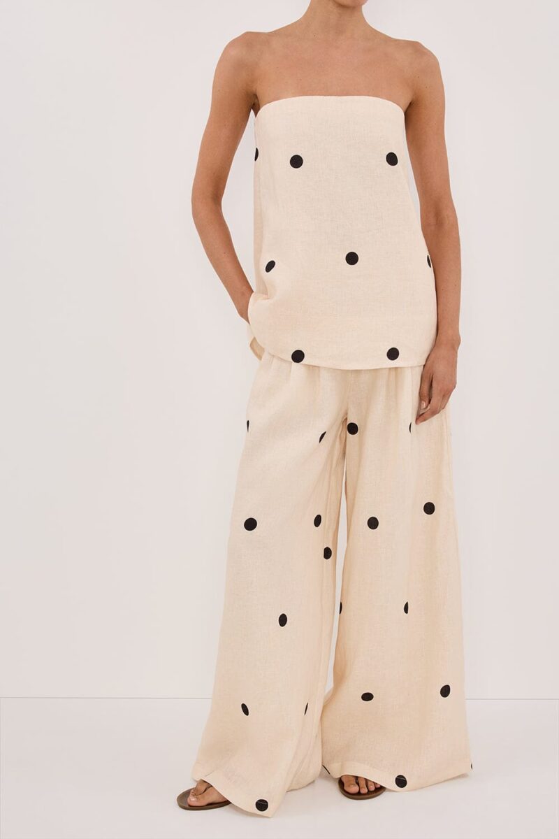 BEVERLY CREAM SPOT PANT