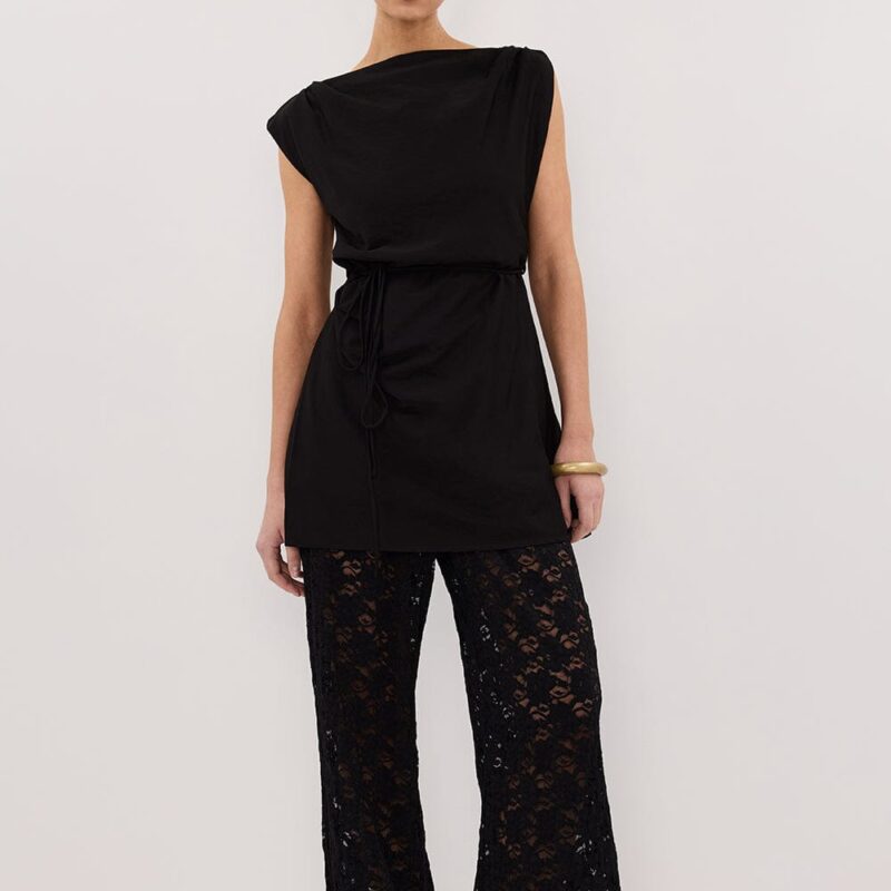 LOULA BLACK LACE PANT