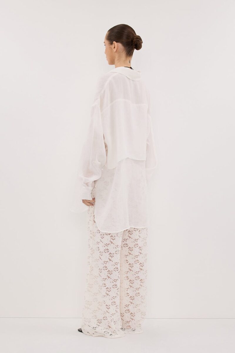 LOULA WHITE LACE PANT