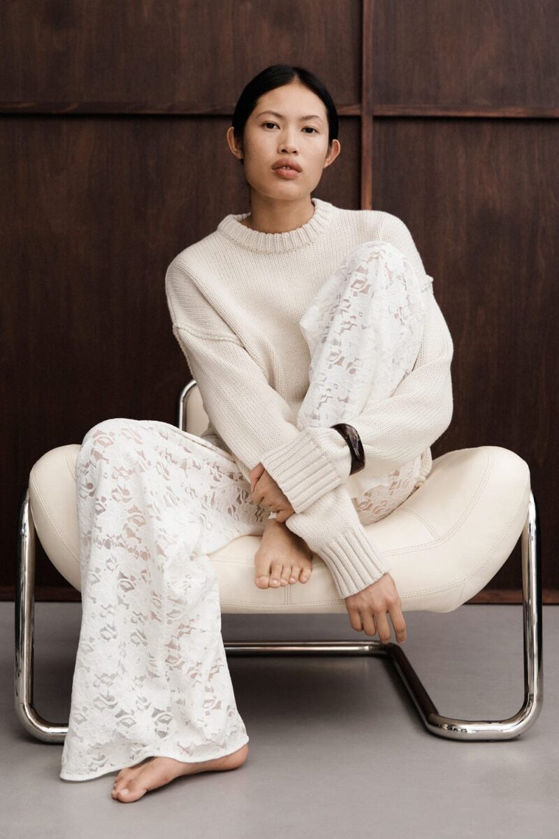 LOULA WHITE LACE PANT