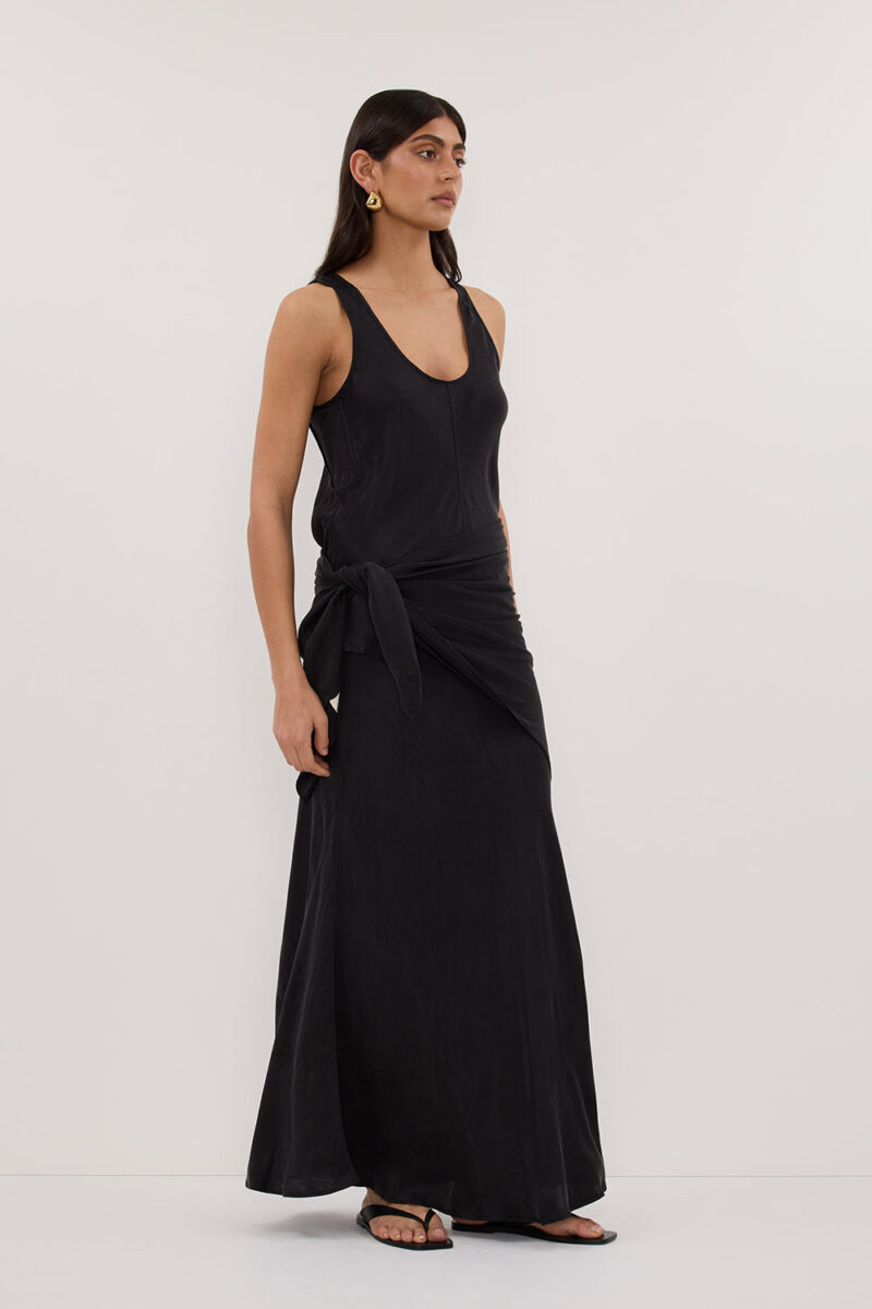 COLETTE BLACK SILK CAMI TOP