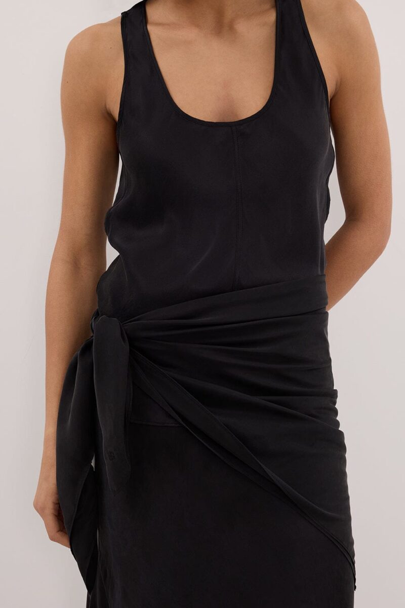 COLETTE BLACK SILK SKIRT