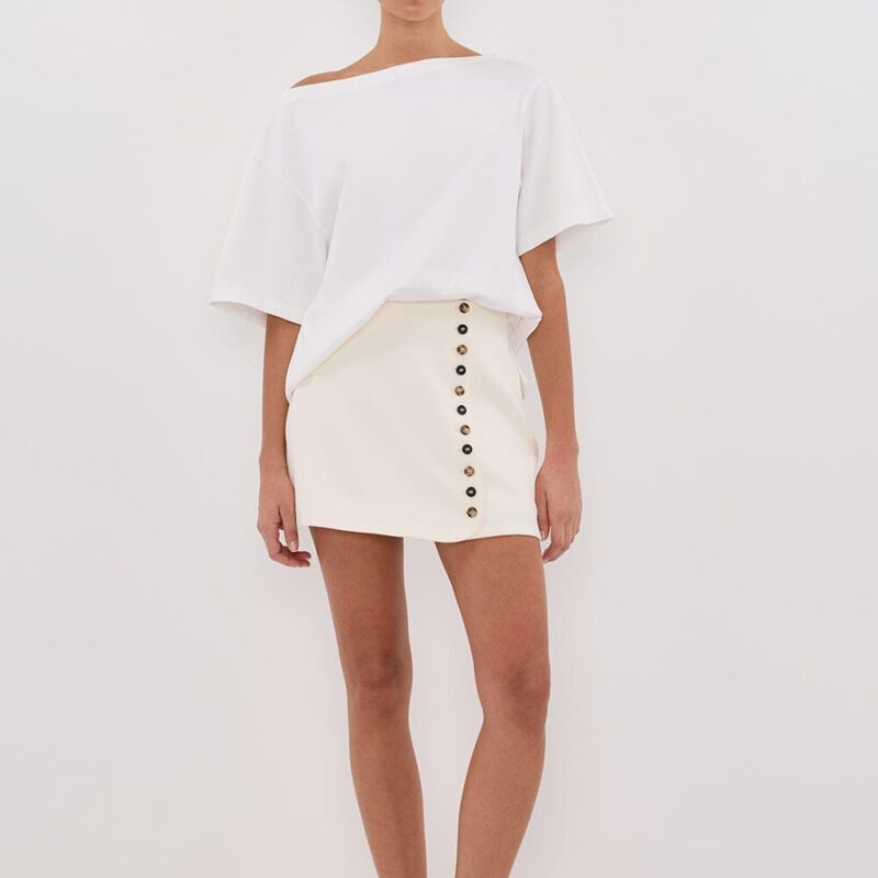 DEMI CREAM TAILORED SKORT