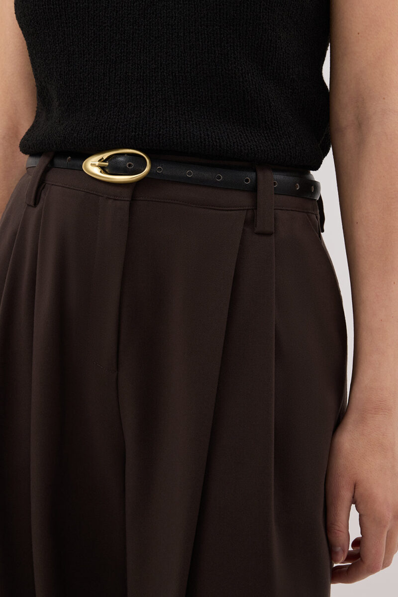 EDEN BITTER CHOC TAILORED PANT