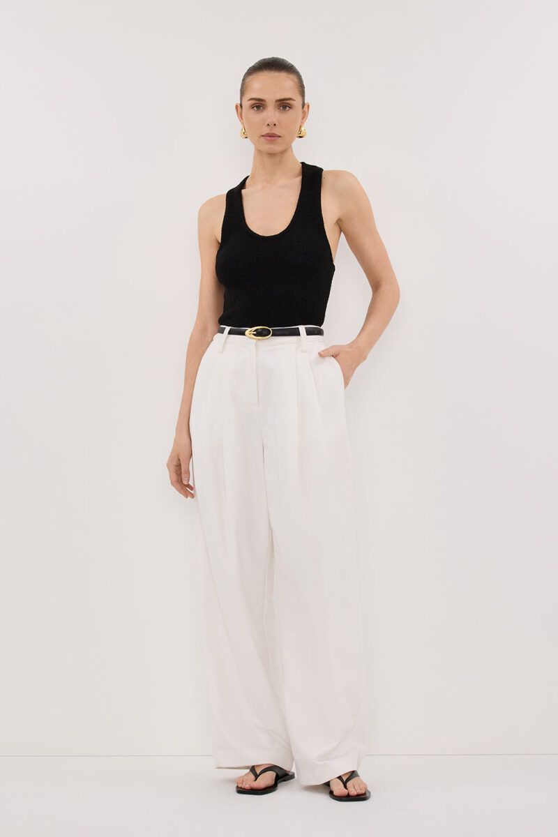 EDEN WHITE TAILORED PANT