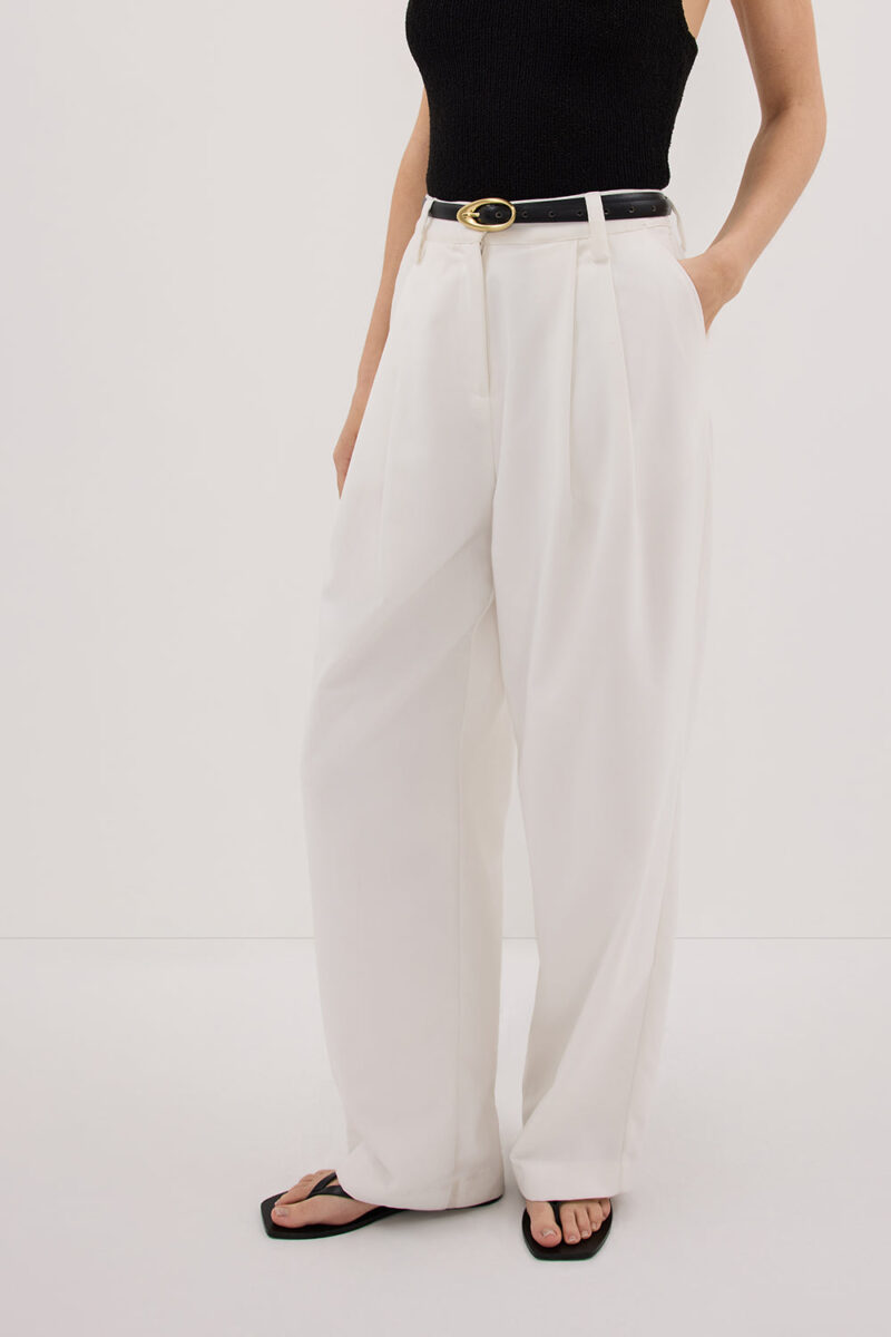 EDEN WHITE TAILORED PANT