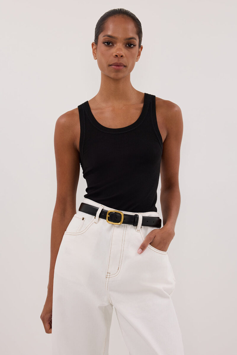 LEE BLACK KNIT TANK