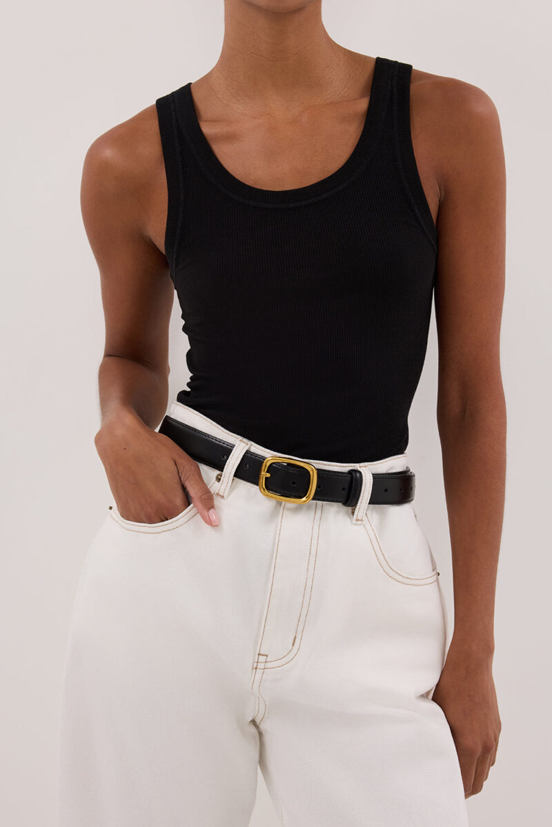 LEE BLACK KNIT TANK
