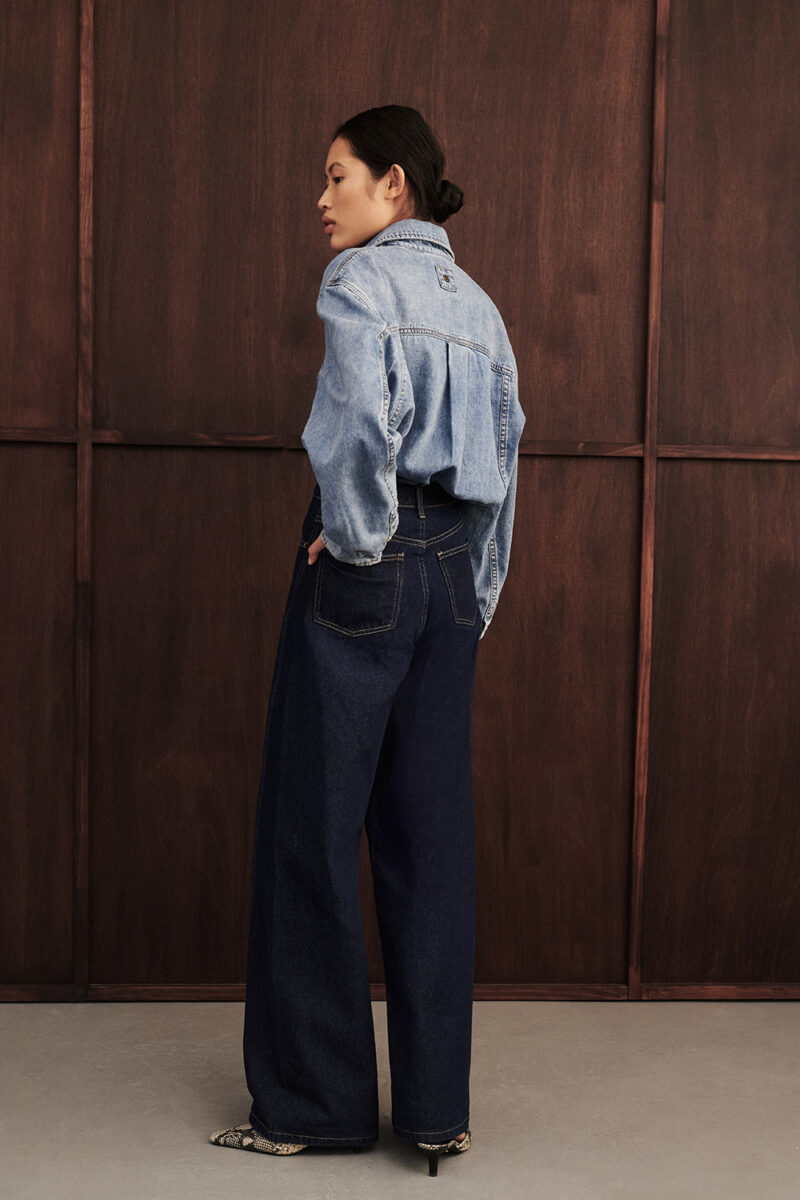 CARSON INDIGO TALL WIDE LEG JEAN