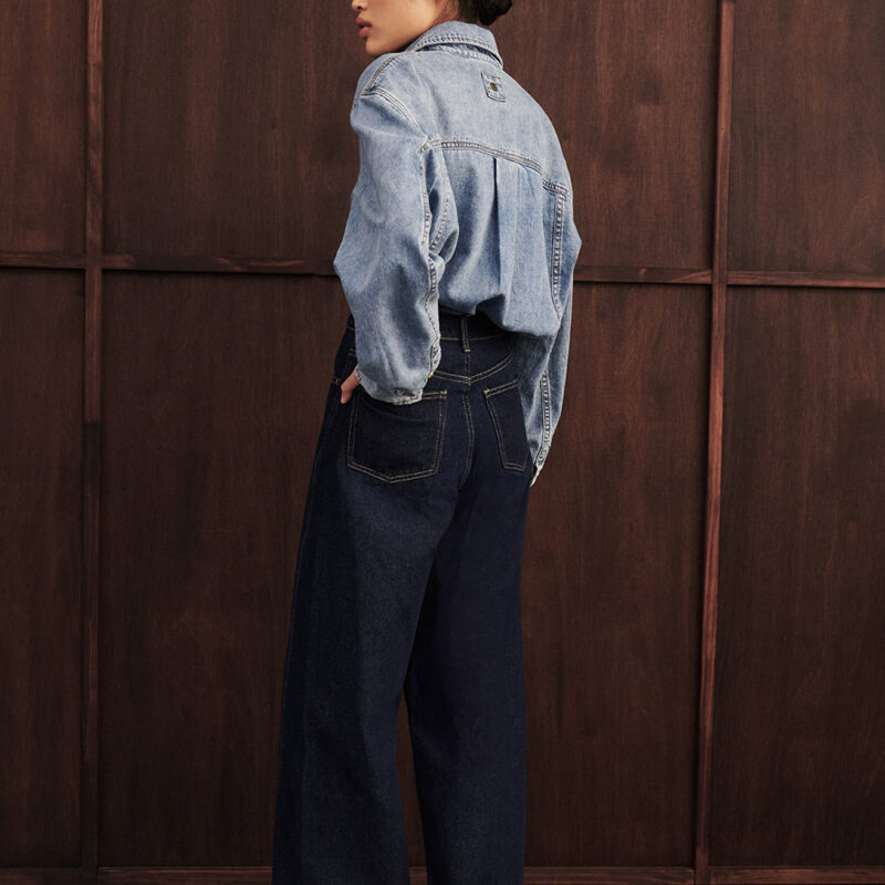 CARSON INDIGO TALL WIDE LEG JEAN