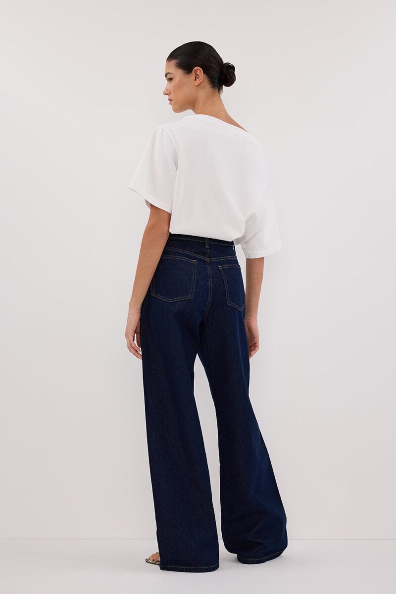 CARSON INDIGO TALL WIDE LEG JEAN