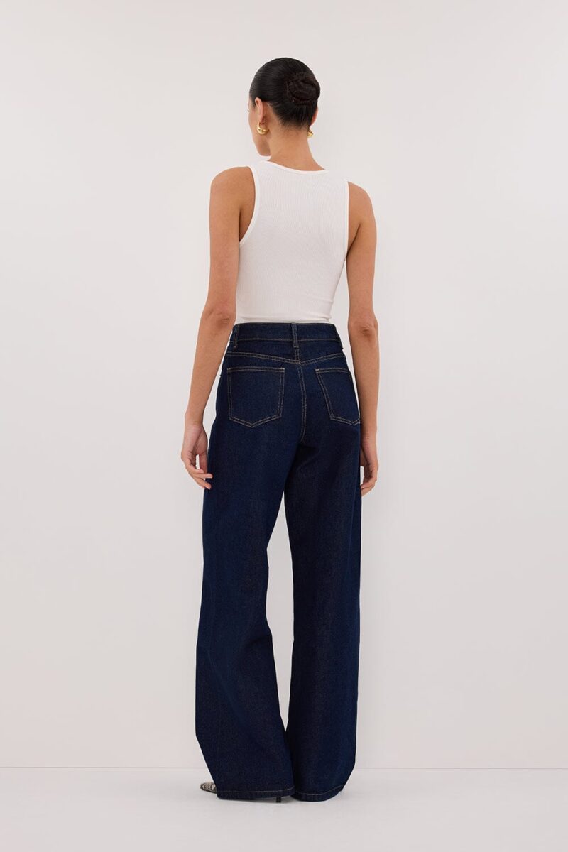 CARSON INDIGO TALL WIDE LEG JEAN