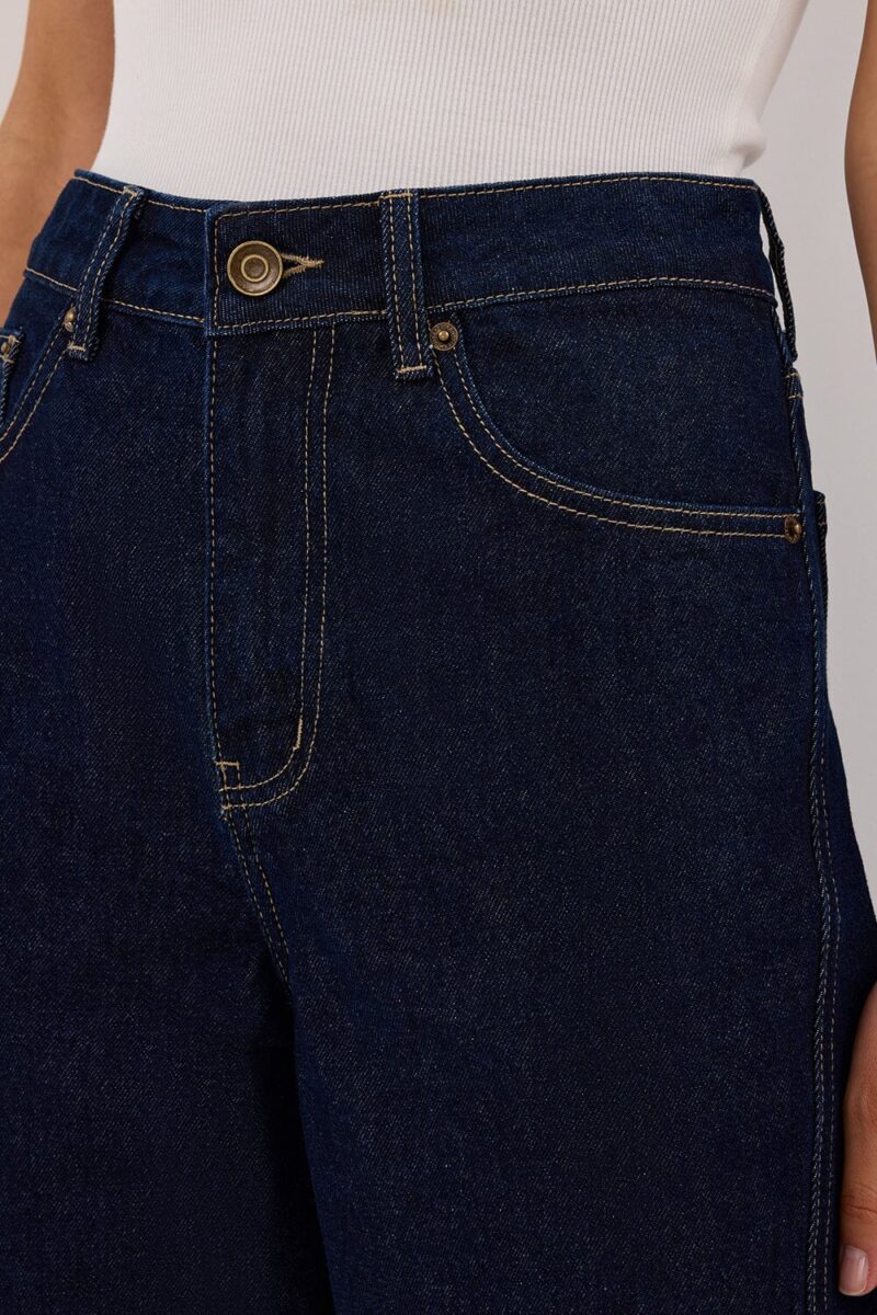 CARSON INDIGO TALL WIDE LEG JEAN