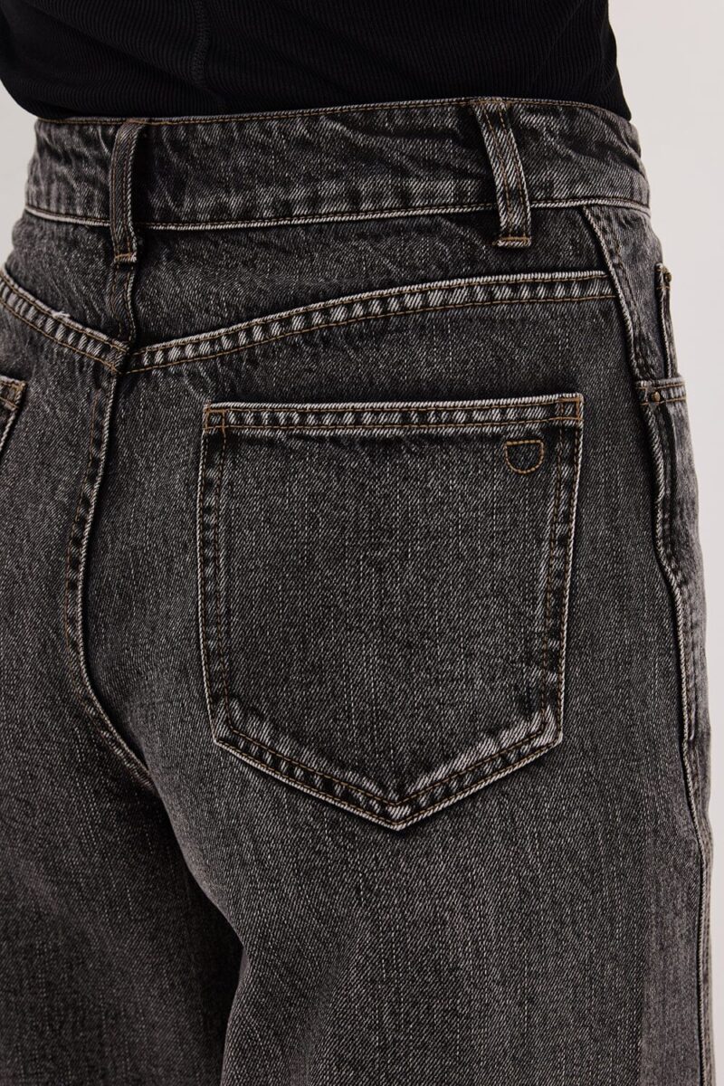 CARSON WASHED BLACK TALL WIDE LEG JEAN