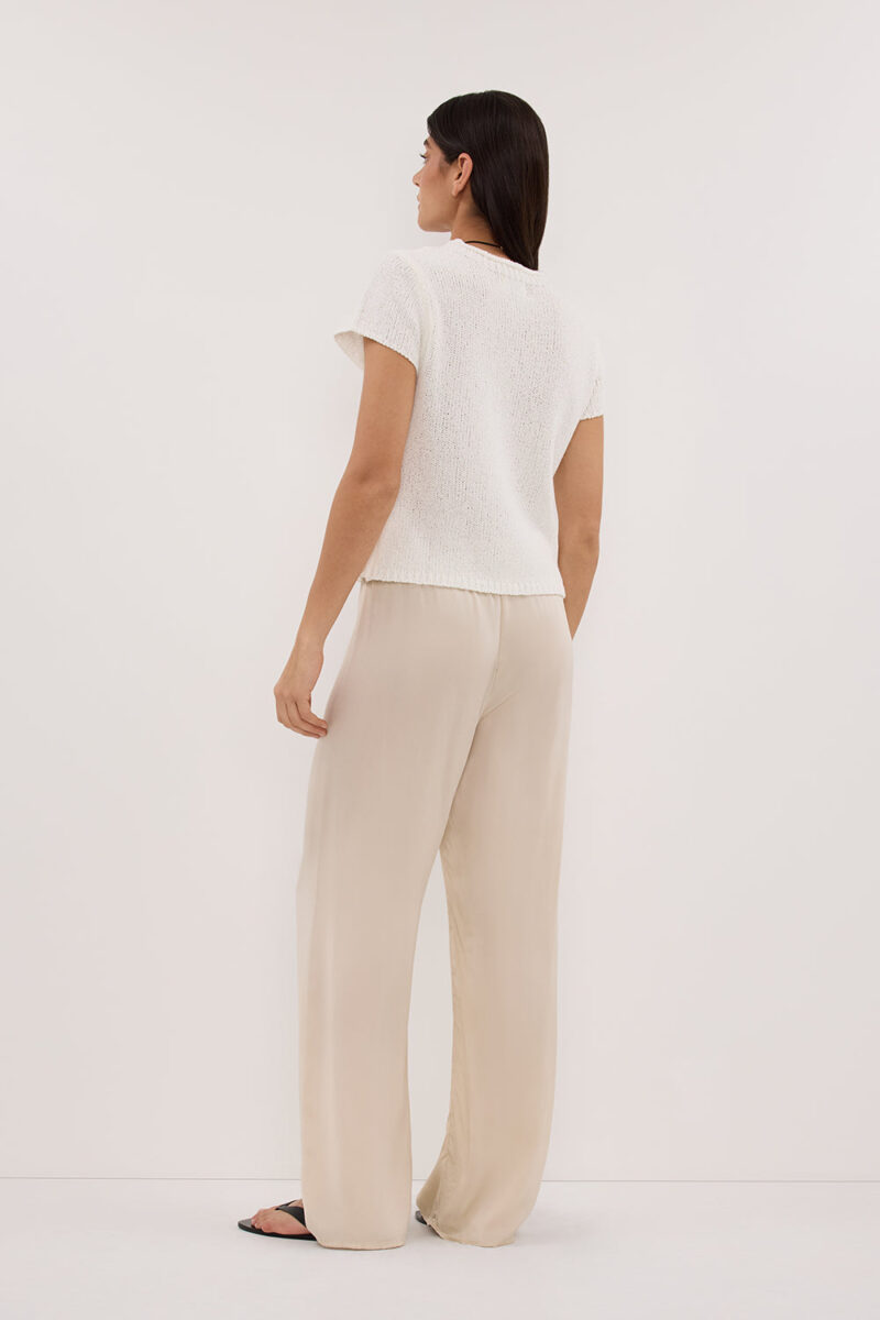LEO OFF WHITE KNIT TOP