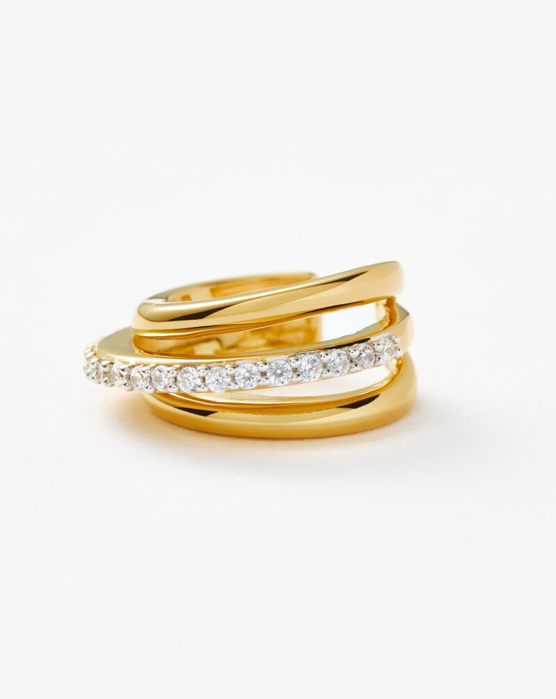 Celestial Pave Ear Cuff | 18ct Gold Vermeil/Cubic Zirconia