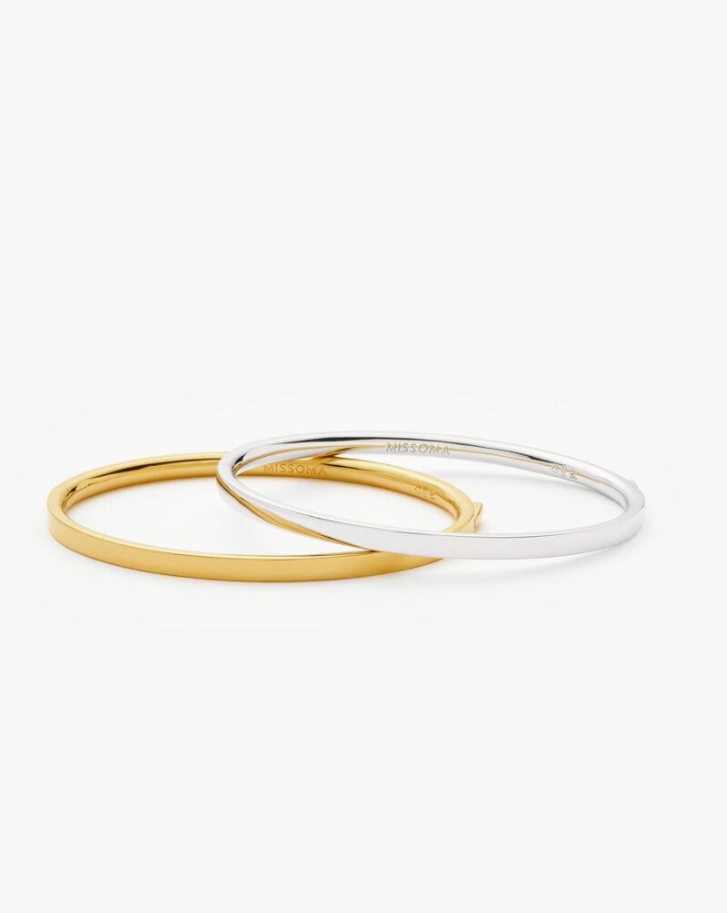 Classic Hinged Bangle | 18ct Gold Vermeil