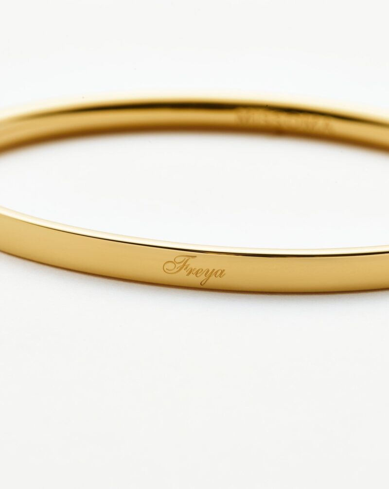 Classic Hinged Bangle | 18ct Gold Vermeil