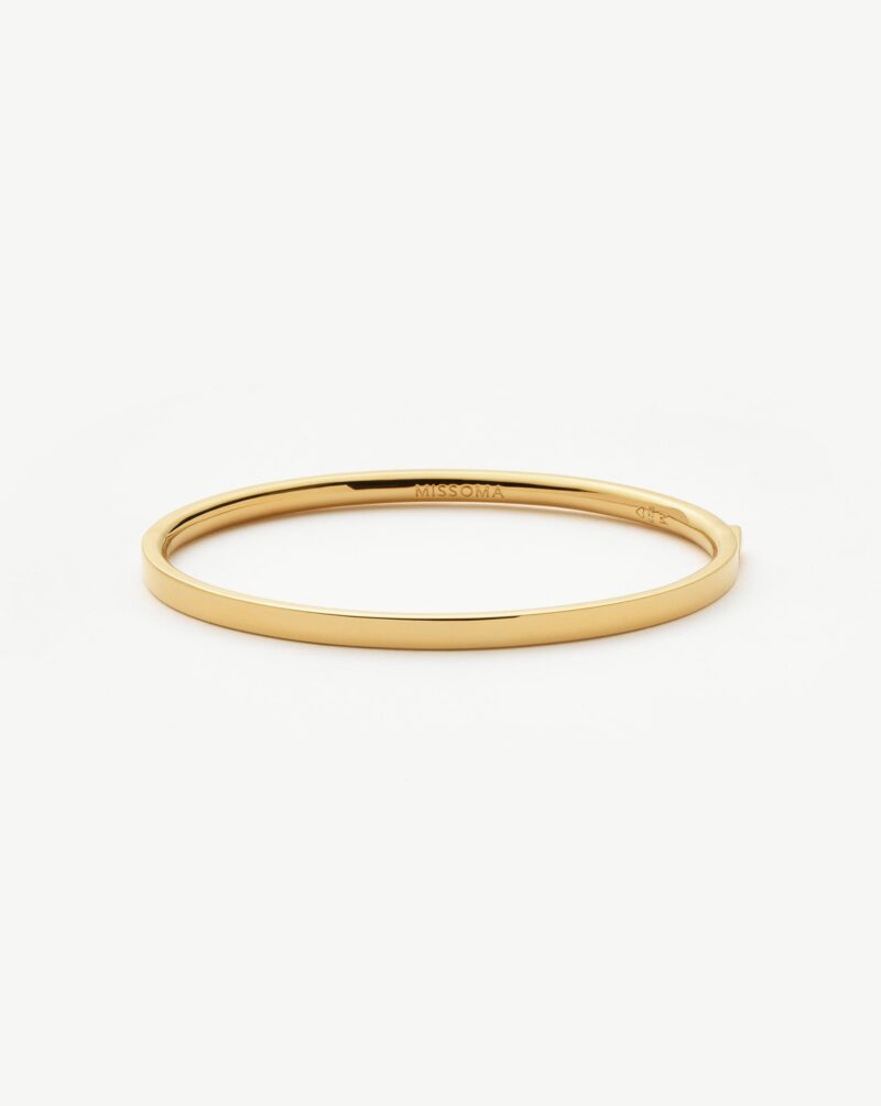 Classic Hinged Bangle | 18ct Gold Vermeil