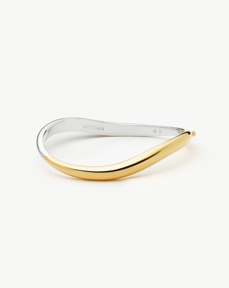 Savi Signature Hinged Bangle | Mix Metal