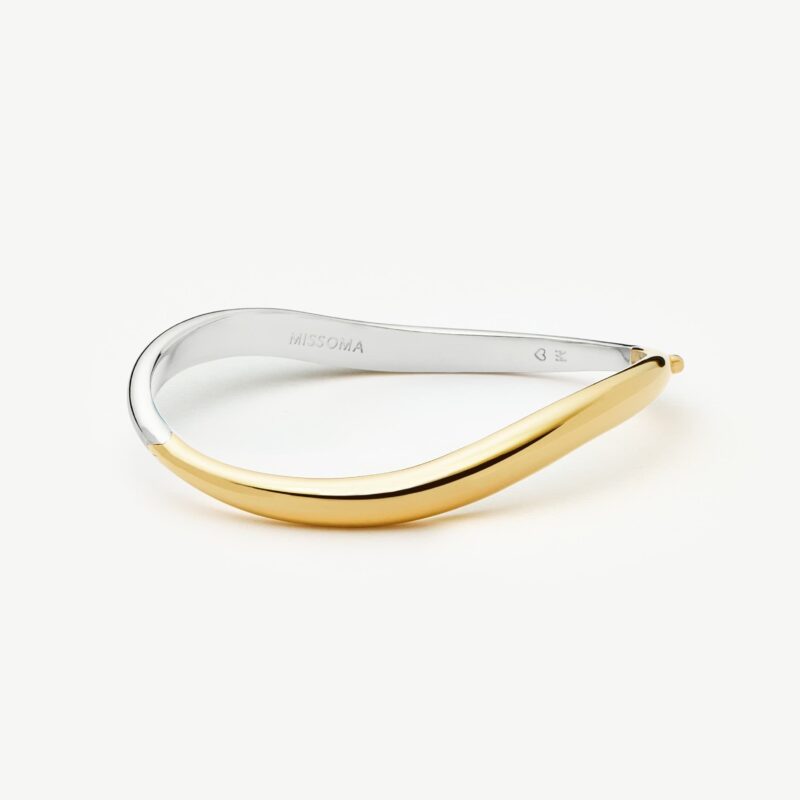Savi Signature Hinged Bangle | Mix Metal