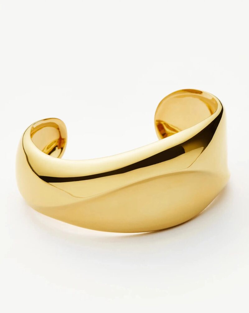 Sculptural Molten Cuff Bracelet | 18ct Gold Plated
