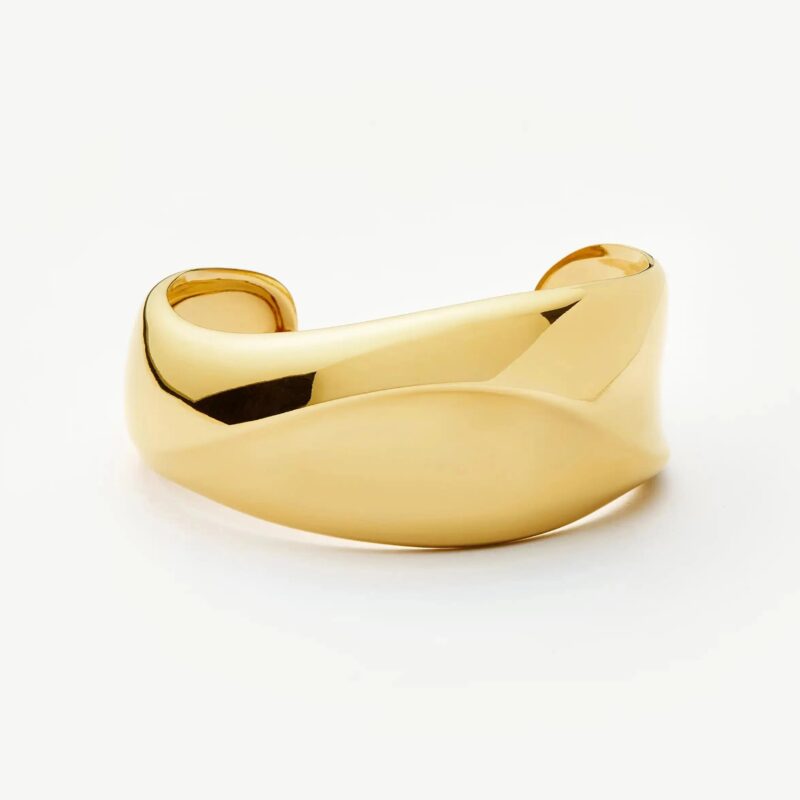 Sculptural Molten Cuff Bracelet | 18ct Gold Plated