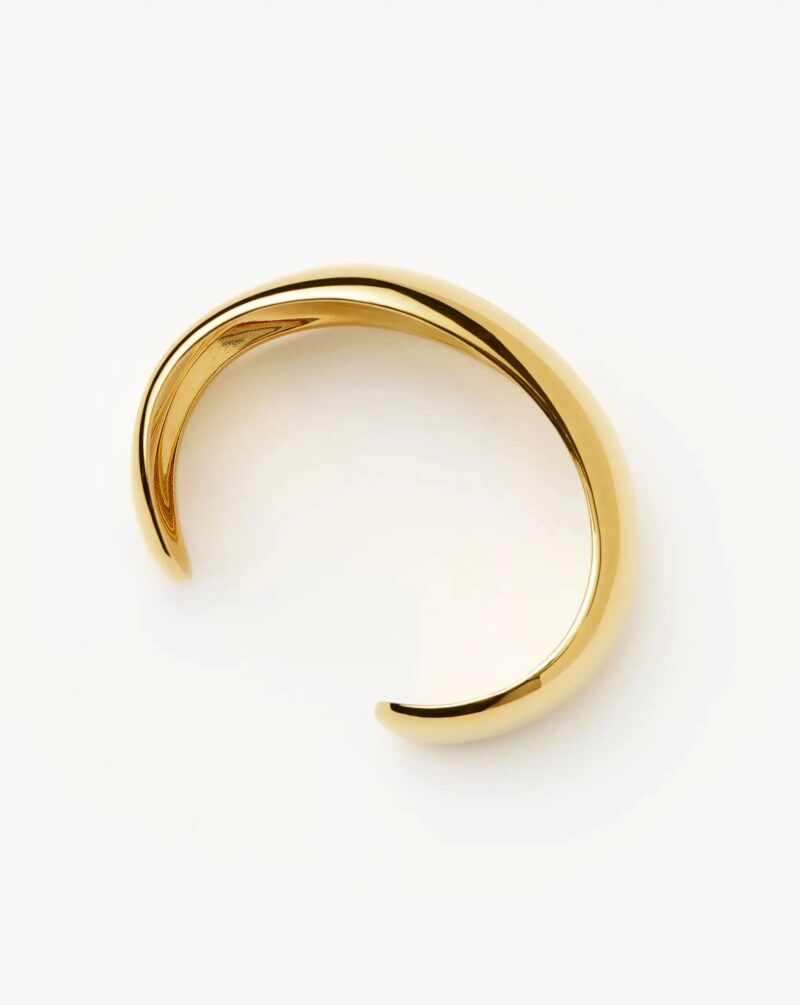 Sculptural Molten Cuff Bracelet | 18ct Gold Plated
