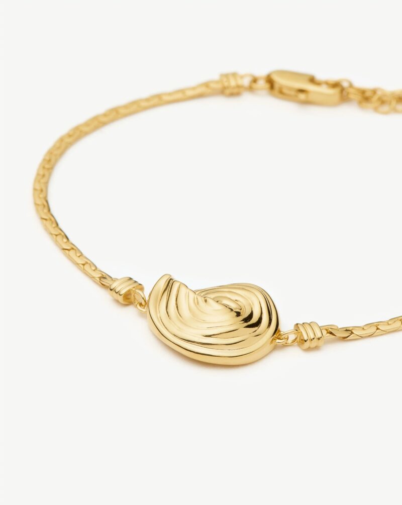 Spiral Cobra Chain Bracelet | 18ct Gold Plated
