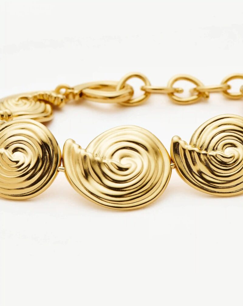 Spiral Statement Chain Bracelet | 18ct Gold Plated