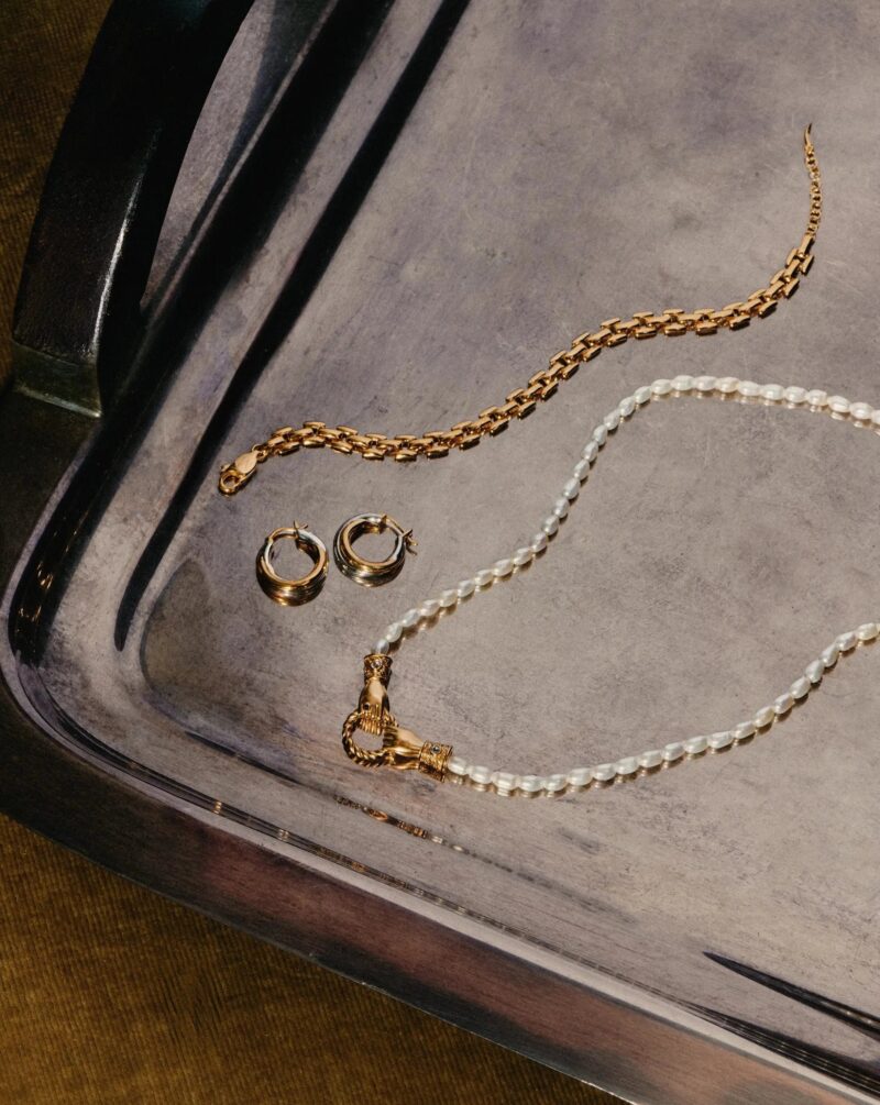 Timepiece Wide Chain Bracelet | 18ct Gold Plated