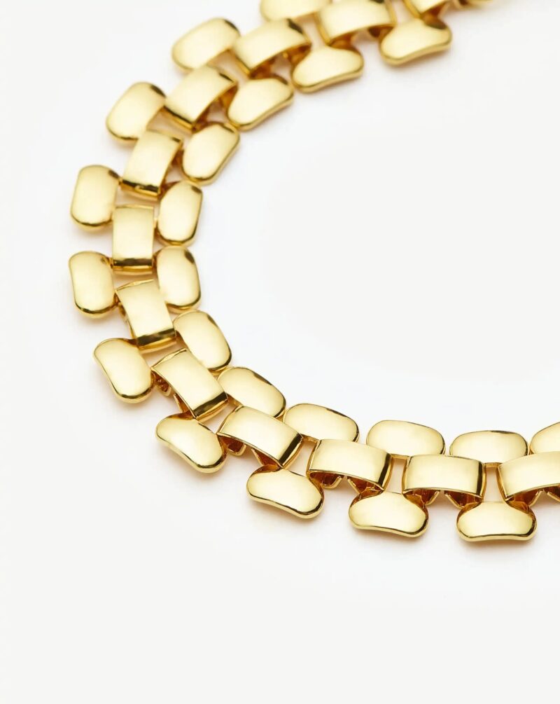 Timepiece Wide Chain Bracelet | 18ct Gold Plated